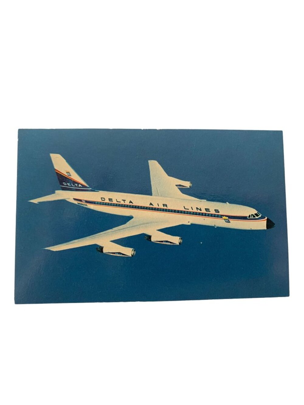Aviation Airplane Postcard Delta Airlines Convair 880 Dexter Press W18